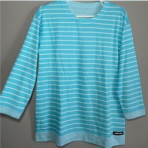 Lands End stripped shirt